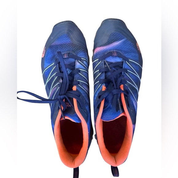 The North Face Women's 8.5 Litewave Ampere Trainers Running Shoes Gym Trail Blue - Picture 4 of 6